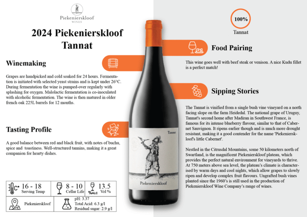 2024 Piekenierskloof Tannat
