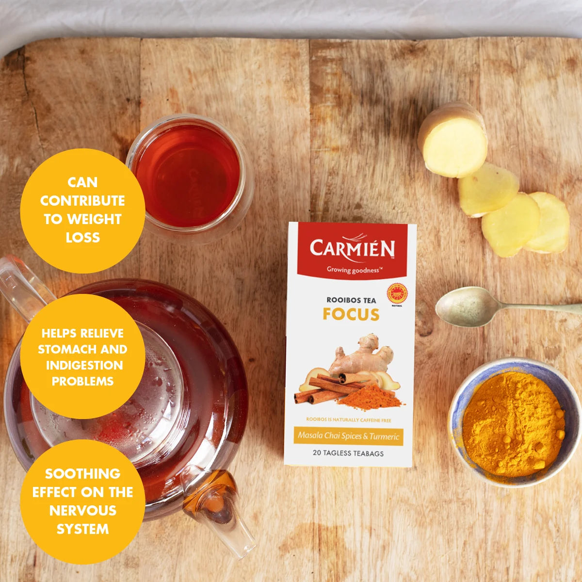 Focus Chai & Turmeric Rooibos