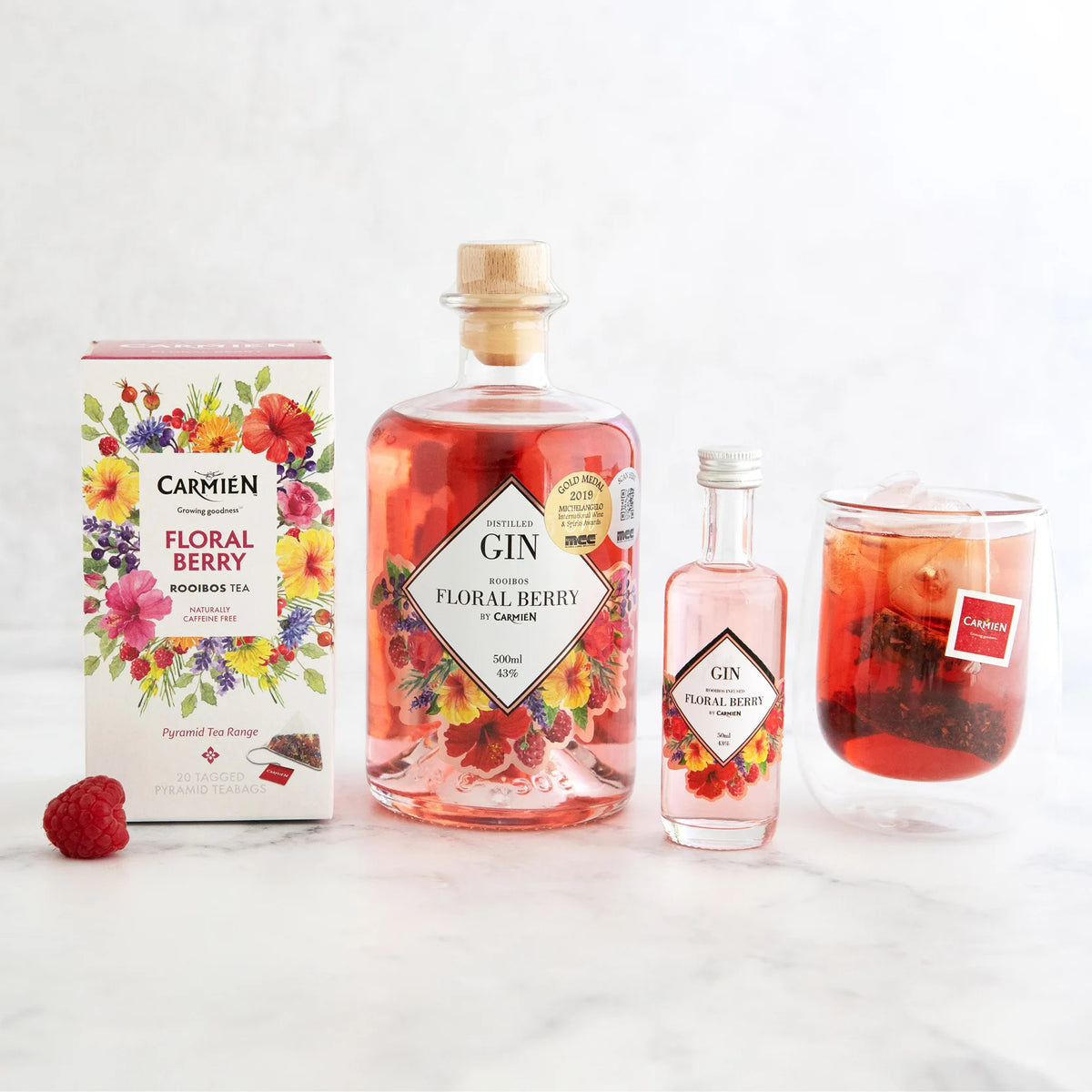 Carmien Rooibos Distilled Gin – Floral Berry (500ml)