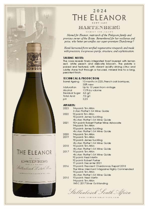 Hartenberg - The Eleanor Chardonnay 2024 - Rhône Style Red Blend